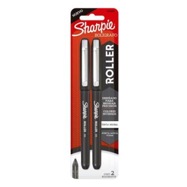 Imagem de Caneta Sharpie Roller Ponta Agulha 0,5mm C/ 2 unid Preto  - Sharpie