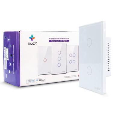 Imagem de Interruptor inteligente Touch Zigbee com 2 botões EKAT-T307-2ZW Ekaza