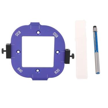 Imagem de Modelo de Raio de Canto Redondo, Gabarito de Mesa de Roteador para Carpintaria de Liga de Alumínio Com Gravura R30 R35 R40 R50 Jig Rápido de Raio Angular para Corte de de Placa