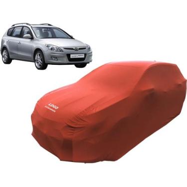 Imagem de Capa Para Cobrir Carro Hyundai I30 Cw Tecido Helanca - Mz, Vermelha