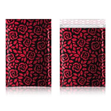 Imagem de TONESPAC Pacote com 25 envelopes acolchoados com plástico bolha, sacos de transporte de varejista com tira de autovedação à prova d'água (rosa vermelha, pacote com 25)