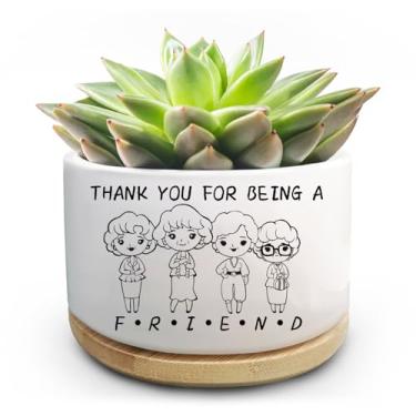 Imagem de Jutasty Presente de amigo para mulheres, vaso de plantas suculentas, presentes de plantador de flores de cacto, presente de agradecimento da amizade para mulheres, amigas, amigas, irmãs almas,