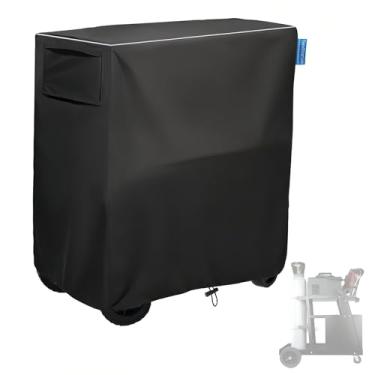 Imagem de VeyoStories Capa de carrinho de soldagem, adequada para carrinho de solda Tig Mig e cortador de plasma com cilindros de soldagem de 20 a 80 metros cúbicos, à prova d'água e à prova de poeira. (apenas