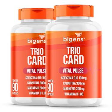Imagem de Trio Card Vital Pulse, Coenzima Q10, Carnitina e Magnésio, Unidade com 90 Cápsulas, Bigens, Kit 2x