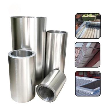 Imagem de Bobina Chapa Folha Alumínio Calha rufo telhado 40cm com 15M - Pillarte