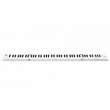 Imagem de Carry-on Piano Digital Dobrável CARRYON88 Branco | 88 Teclas Full-Size Sensível ao Toque, Portátil, Bateria Recarregável 8h, Falantes de 2x2W, USB-MIDI, Saída Fone, Pedal de Sustain, 1,6kg