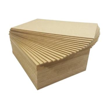 Imagem de Chapa de MDF Cru 3mm Para Placas e Quadros Kit c/ 10un 20x25cm Cor:NATURAL;Tamanho:20x25 CM