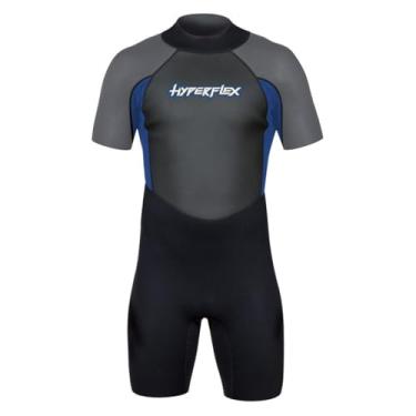 Imagem de Hyperflex Terno masculino Access 2,5 mm com zíper traseiro - (azul, médio),