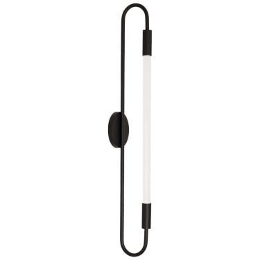 Imagem de Arandela Plafon Parede Teto Sabre Tubular Moderna Preto T8