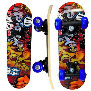 Imagem de Mini Skate Infantil Estampado Radical Até 30 Kg