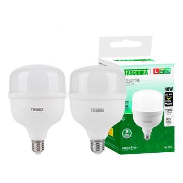 Imagem de Lâmpada Led Taschibra 40w Bivolt 4000k Luz Neutra Kit 2