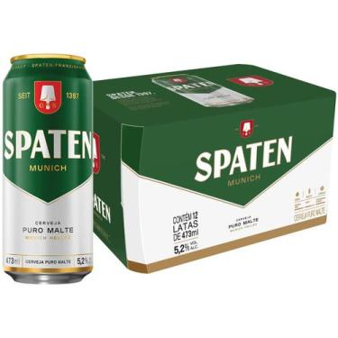 Imagem de Cerveja Spaten Munich Puro Malte 12 Unidades Lata 473ml