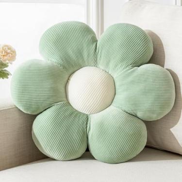 Imagem de Almofada Flores Coloridas Margarida Macias Fofas Pétalas 30x35cm | Almofada Assento Decoração para sentar, Pelúcia Criativa, Quarto, Meninas, Presente (Amarelo)