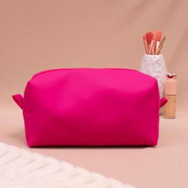 Imagem de Necessaire Pequena Feminina Compacta Multiuso Bolsa Organizador de Bol