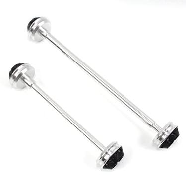 Imagem de Protetores de roda deslizantes de eixo garfo dianteiro e traseiro para Suzuki GSXR 600 750 2006-2012 acessórios de motocicleta prata