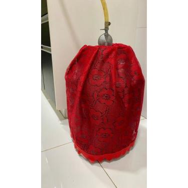 Imagem de Capa para Botijão de Gás em Renda JCM, VERMELHO