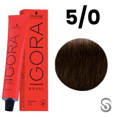 Imagem de Schwarzkopf Igora Royal Coloração 5/0 Castanho Claro Natural  60ml, UN