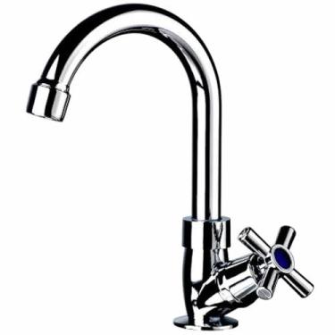 Imagem de Torneira de Bancada para Lavatório Slim Bica Móvel 1/4 de Volta 8195 C