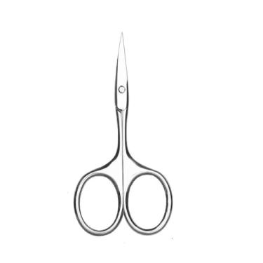 Imagem de Tesoura de cutícula, aparador de sobrancelhas, cortador de unhas curvo, removedor de cutículas, ferramentas profissionais de manicure, C