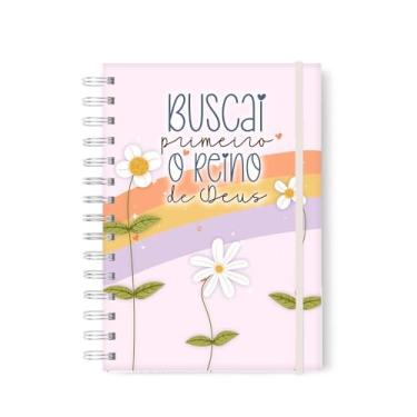 Imagem de Caderno Cristã Caderno Pautado frase cristã Capa Dura para o dia a dia ou devocional 100 folhas pautadas (BUSCAI PRIMEIRO)