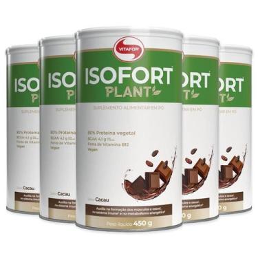 Imagem de Kit 5 Isofort Plant Vitafor 450G Cacau