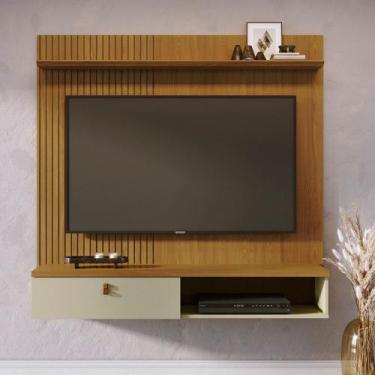 Imagem de Painel Frisado para TV até 55 Polegadas 1 Porta Iris Madetec, Cumaru O