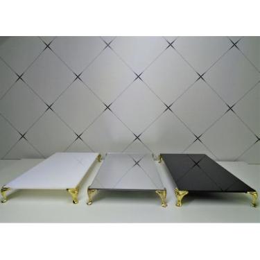 Imagem de Trio de bandeja com pés decorativas - Fábrica de Utilidades, Pés Doura