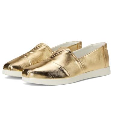 Imagem de TOMS Mocassim feminino Alpargata Plus, Ouro metálico, 38
