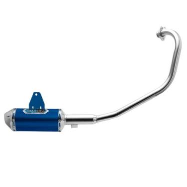 Imagem de Escapamento de Moto  Pro Tork Mini 3 Fazer 150 e Factor 125/150, AZUL,