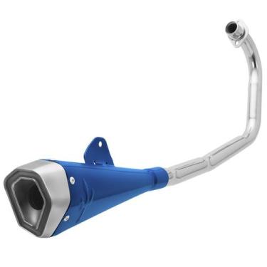 Imagem de Escapamento Pro Tork Serie S Titan 125 Esd 2000 À 2004 Curva Cromada, 