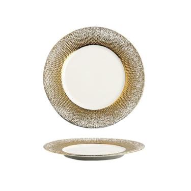 Imagem de Restaurante estilo ocidental especial casa requintada cerâmica personalizada prato de bife - prato plano de 26,7 cm