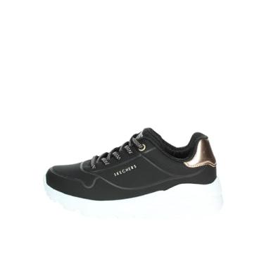 Imagem de Skechers Tênis feminino Uno Lite-Metallic Shimmers, Preto, 13 Little Kid