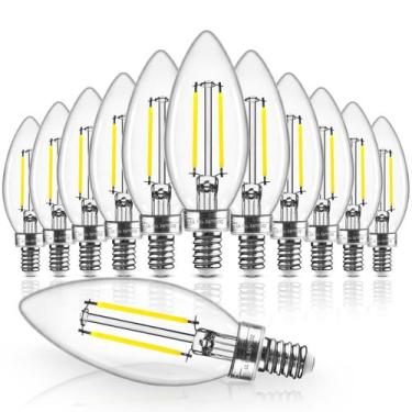 Imagem de Lâmpada LED Hizashi E12 regulável 6W 550lm 5000K, pacote com 12