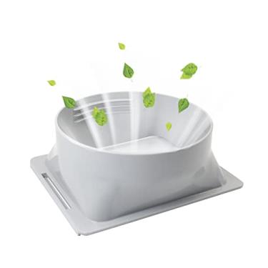 Imagem de NWESTUN Acoplador de mangueira de exaustão de ar condicionado portátil de 15 cm, conector A/C, conector de mangueira CA portátil, adequado para porta de escape de ar condicionado (quadrado)