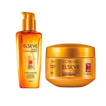 Imagem de Kit Elseve Glycolic Gloss com Shampoo 200ml + Condicionador 200ml + Cr