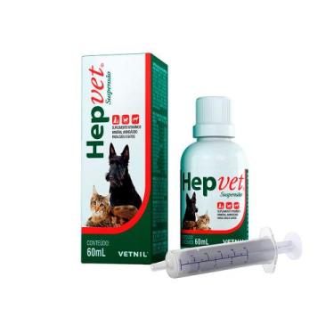 Imagem de Suplemento Hepvet Suspensão 60ml para Cães e Gatos - Vetnil