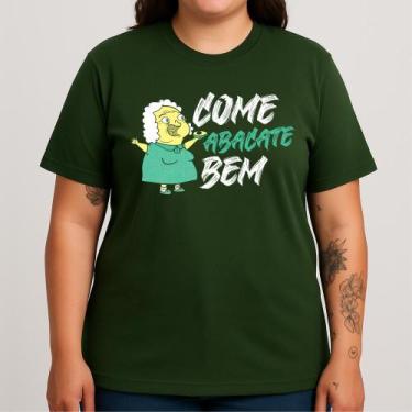 Imagem de Camiseta COME ABACATE BEM Tradicional - Basico Basico, P, Musgo