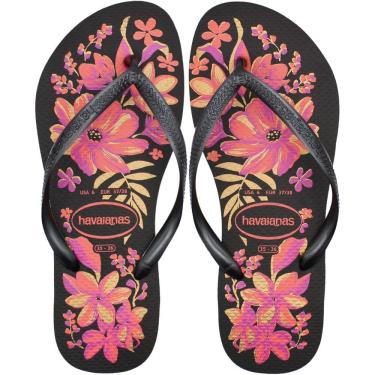 Imagem de Chinelo de Dedo Havaianas Slim Organic 2 Floral Feminino