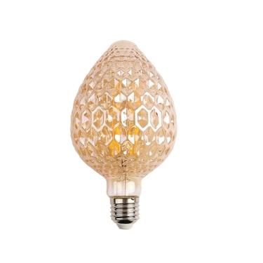 Imagem de ZTTCDI G95 Lâmpadas Decorativas de Morango G30 Vintage Edison Lâmpadas LED 3W E26 2200K Âmbar Vidro Regulável Bubls para Candeeiros de Parede, Candeeiros de Mesa, Lâmpadas de Chão, Lâmpadas de