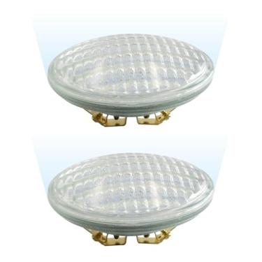 Imagem de SKYEVER Lâmpada refletora de LED PAR36 de vidro, à prova d'água, IP67, AC/DC 12 Volts, 12 Watts, 1200 lm, para uso paisagístico, fora da rede e marítimo, branco frio 6000K (pacote com 2)