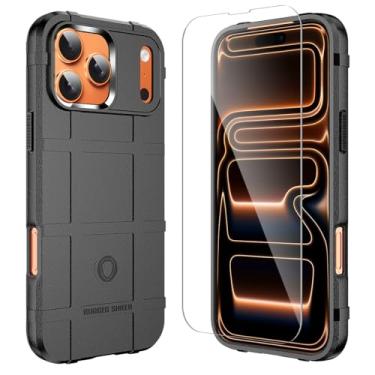 Imagem de LABILUS Capa protetora tática resistente ao desgaste resistente ao desgaste Rugged Shield de 2,4 m compatível com iPhone 17 Pro Max (6,9 polegadas) - preto escuro