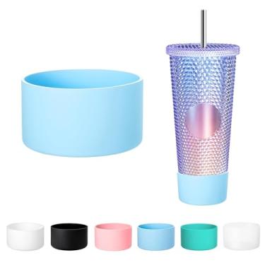 Imagem de QUVIAE Bota para copos Starbucks de 680 g, protetor inferior de copo de silicone, acessórios compatíveis com copos Starbucks Venti, antiderrapante, resistente a arranhões e redução de ruído