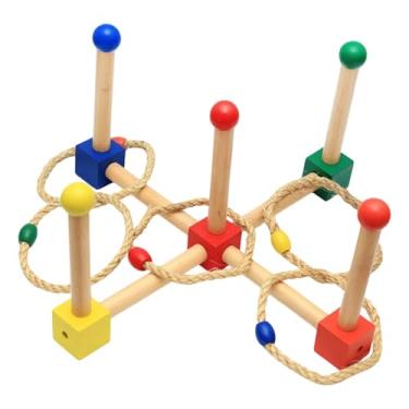 Imagem de UGPLM Jogo de arremesso de argolas para exterior, desenvolvimento, presente para crianças, conjunto de brinquedos educativos, adultos, crianças, jogo de