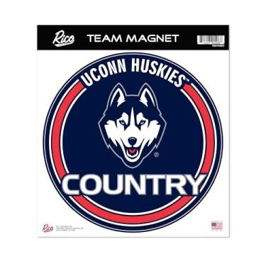 Imagem de Rico Industries NCAA Connecticut Huskies - Ímã redondo padrão UCONN de 20 cm