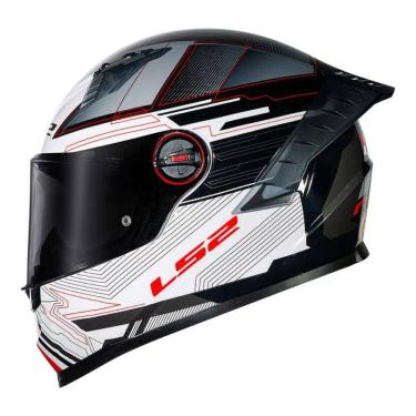 Imagem de Capacete Ls2 Classic Pro Digital Preto Branco
