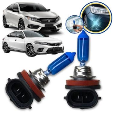 Imagem de Lampada Super Branca Farol de Milha H11 8500k Civic 2017 a 2022 - Tech