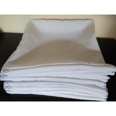 Imagem de 2 Capas De Almofadas 40X40 Para Sublimação Branca - Lm Detona