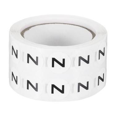 Imagem de PATIKIL Etiquetas de inventário Letter Z, 1000 peças de adesivos de letras de 1,27 cm com círculos redondos, etiquetas adesivas semibrilhantes para organização doméstica e escritório, preto (1 rolo)