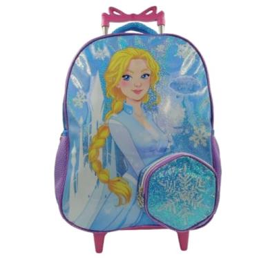 Imagem de Mochila Escolar Com Rodinhas Feminina Impermeavel Para Menina Estampas Vibrante Top 2024