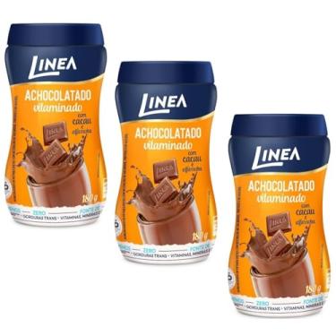 Imagem de Achocolatado Em Po Zero Acucar 180G Linea - Kit 3 Unidades